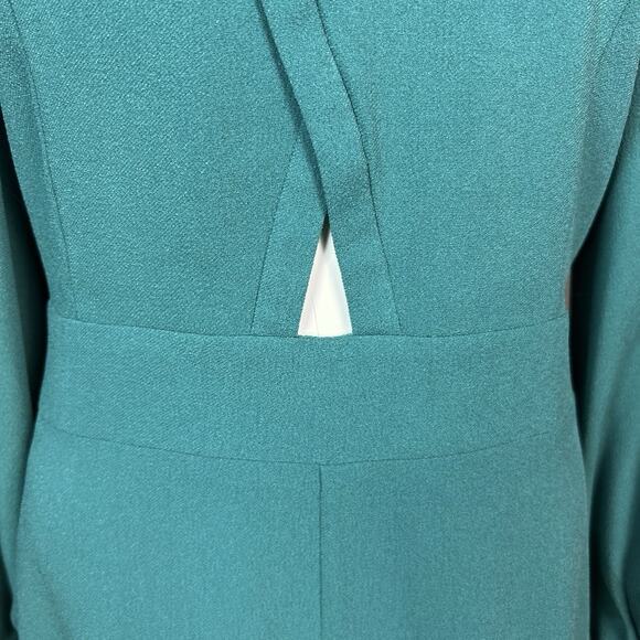Tibi Dress‎ Size 6 Savana Cutout Crepe Mini Long Sleeve Cypella Teal Green - Picture 7 of 12